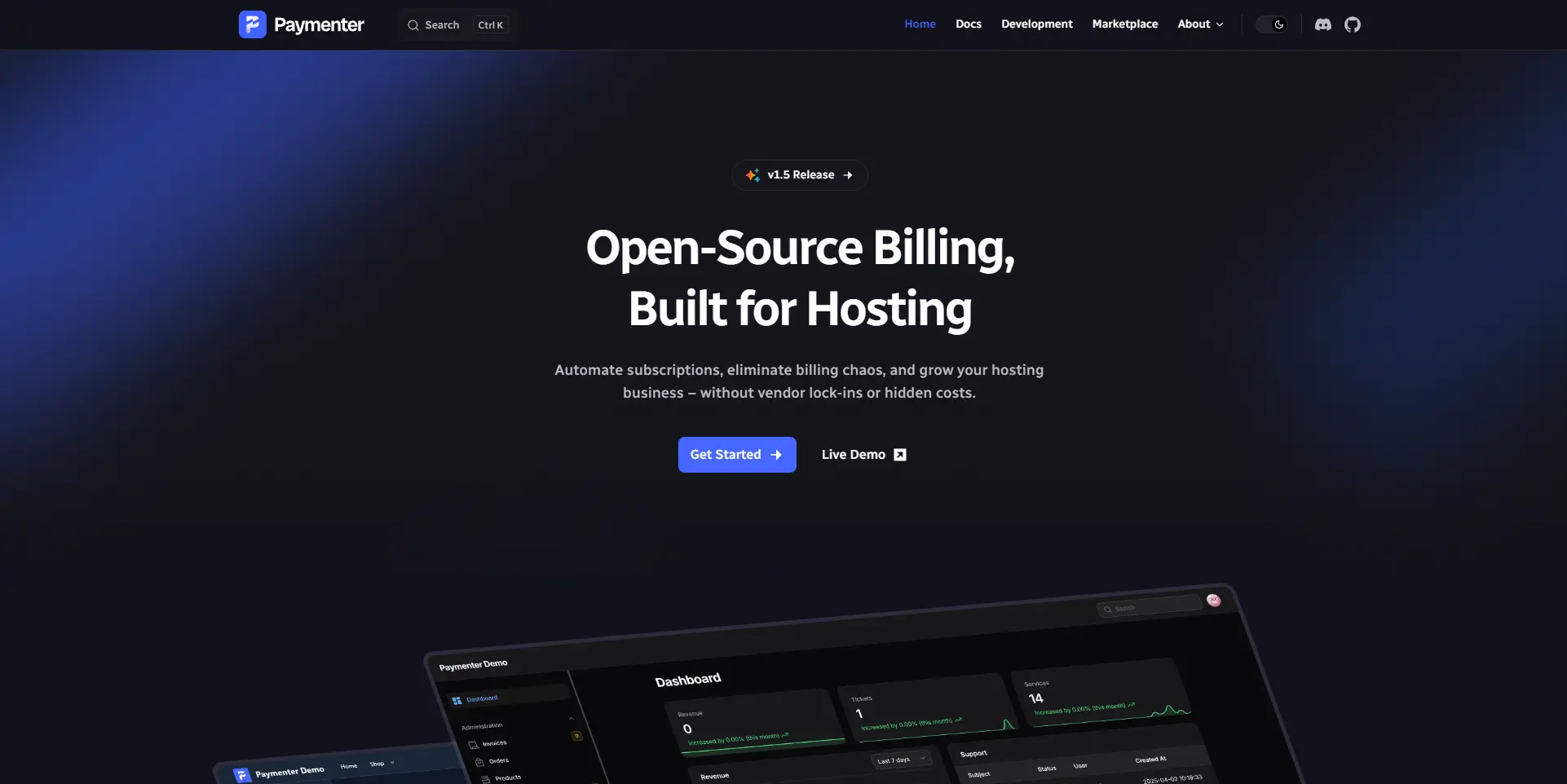 Paymenter Theme Installation banner